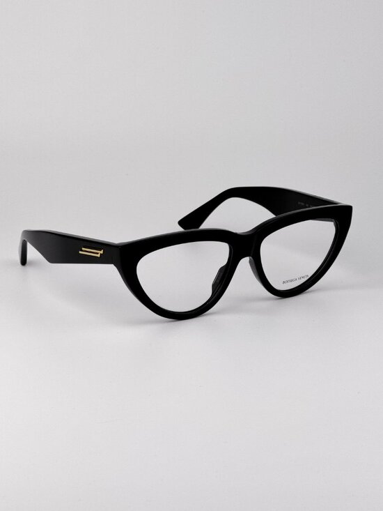 Bottega Veneta Women Eyeglasses Black Cat Eye BV1193O 001 NEW AUTHENTIC